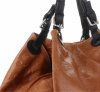 GEANȚĂ DIN PIELE shopper bag Genuine Leather roșcat 898G